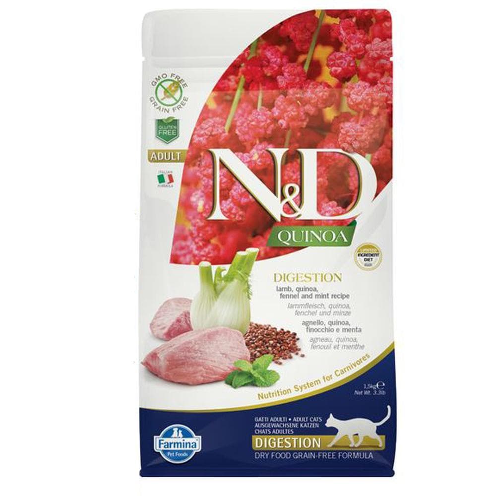 Farmina Cat Dry Quinoa Grain-Free Digestion Lamb 3.3lbs