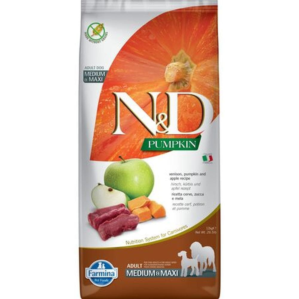 Farmina Dog Dry Pumpkin Venison Pumpkin & Apple Med/Maxi Adult 26.4lbs