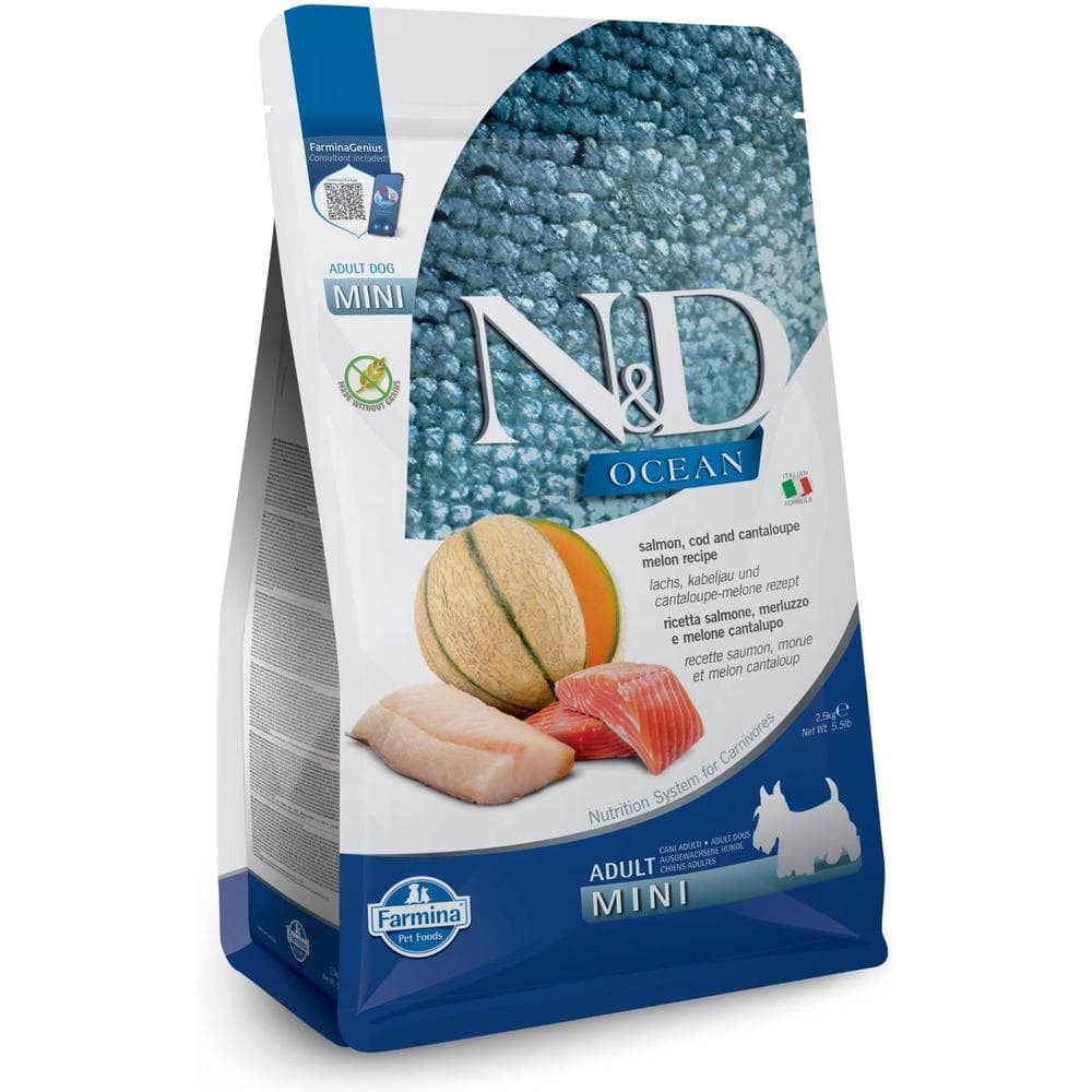 Farmina Dog Dry Ocean Salmon Cod & Cantaloupe Mini Adult 5.5lbs