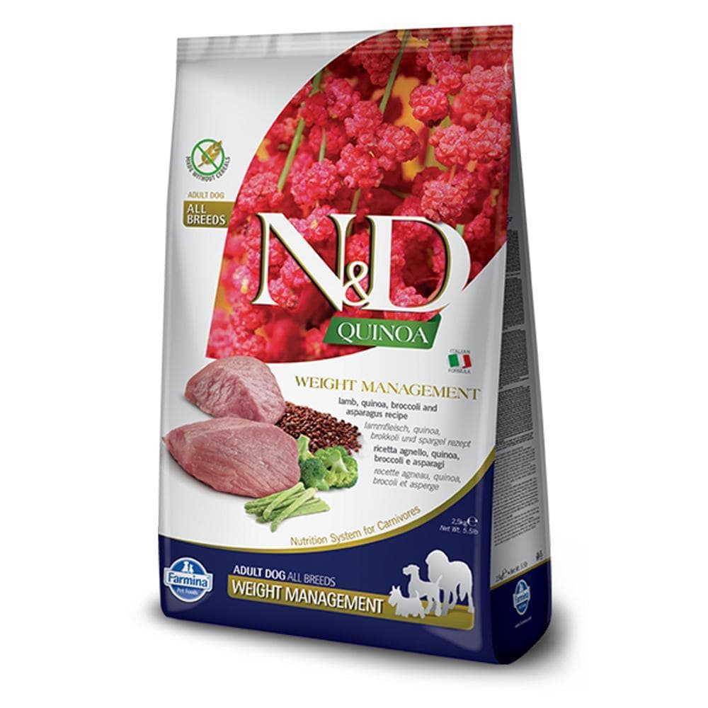 Farmina Dog Dry Quinoa Grain-Free Weight Management Med/Maxi Adult 15.4lbs
