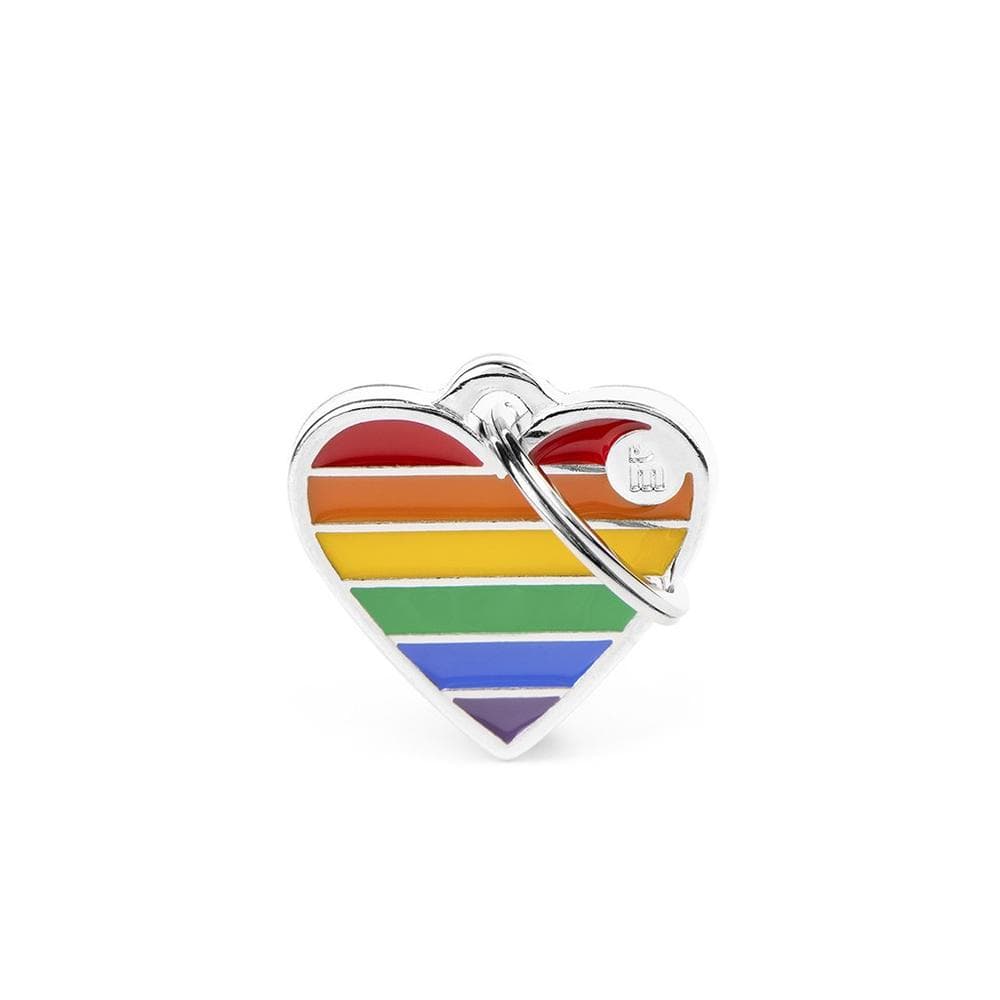 MyFamily Rainbow Small Heart Id Tag 1 Count