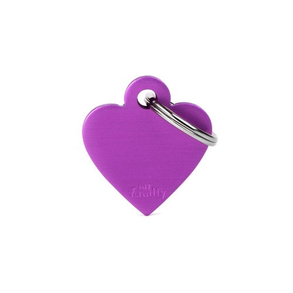 My Family Basic Small Aluminum Purple Heart ID Tag 1 Unit