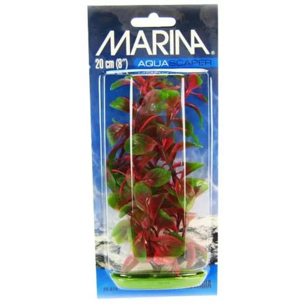 Marina Aquascaper Plastic Plant Red Ludwigia Medium 8"