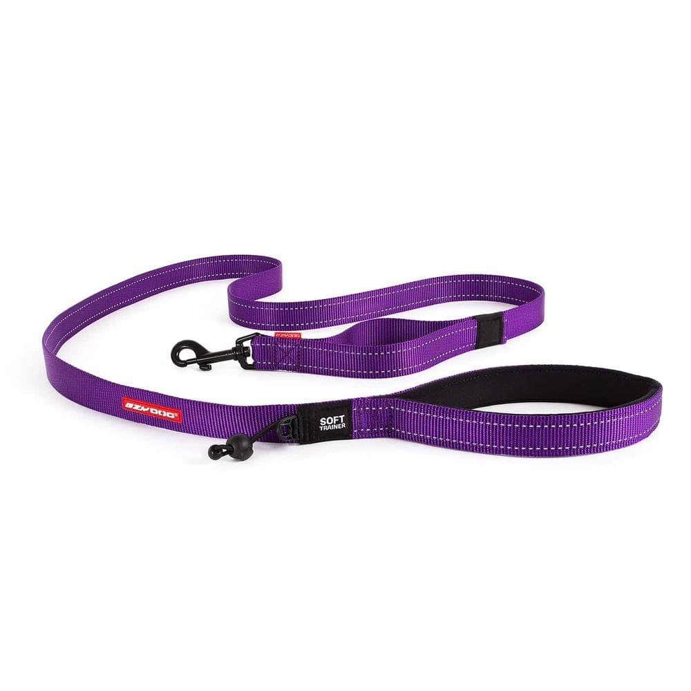 EzyDog Soft Trainer with Traffic Control Leash Purple, Regular - 1 Count