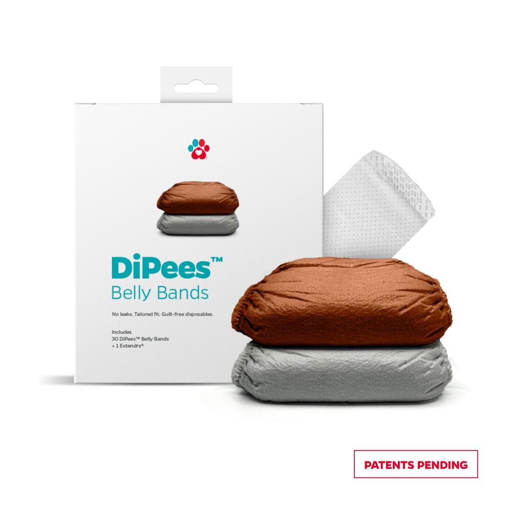 DiPees™ Dog Belly Bands - Natural Medium / 30 Pack