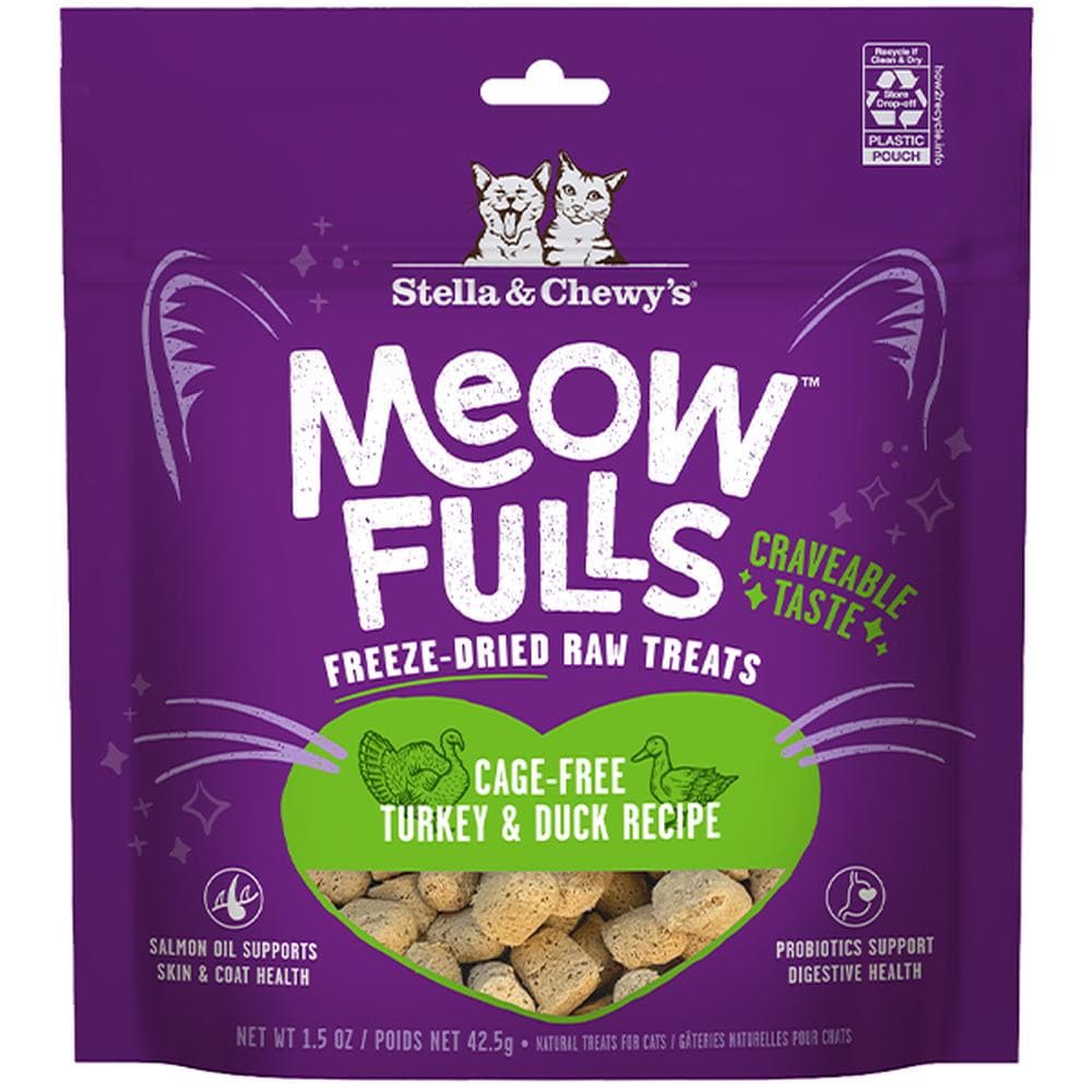 Stella & Chewys Cat Treats Meowfulls Turkey & Duck Recipe 1.5oz