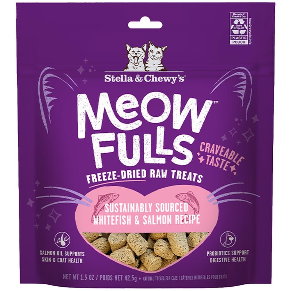 Stella & Chewys Cat Treats Meowfulls Whitefish & Salmon Recipe 1.5oz
