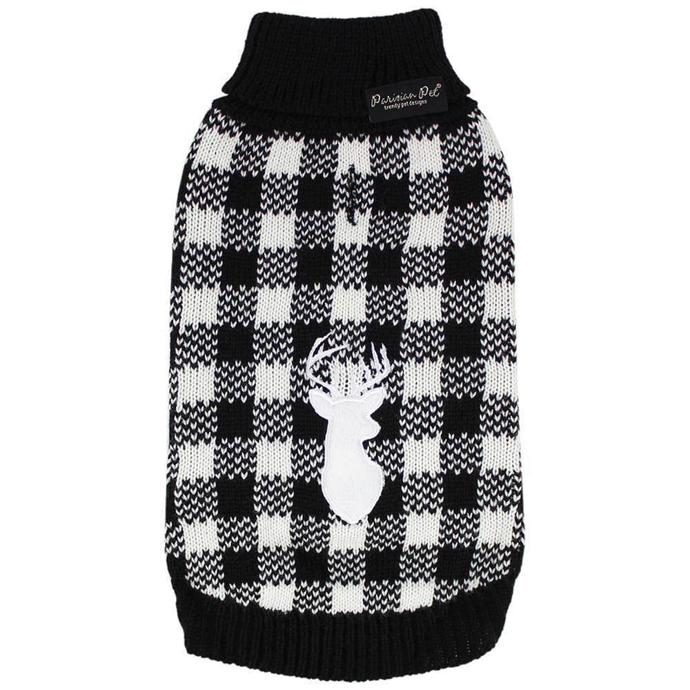 Buffalo Checkered Sweater, Deer Large - 1 Count