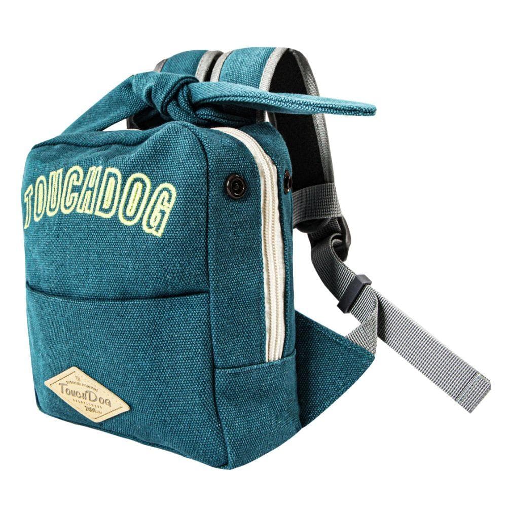 Touchdog Navy Dog Backpack and Harness Small - 1 Count