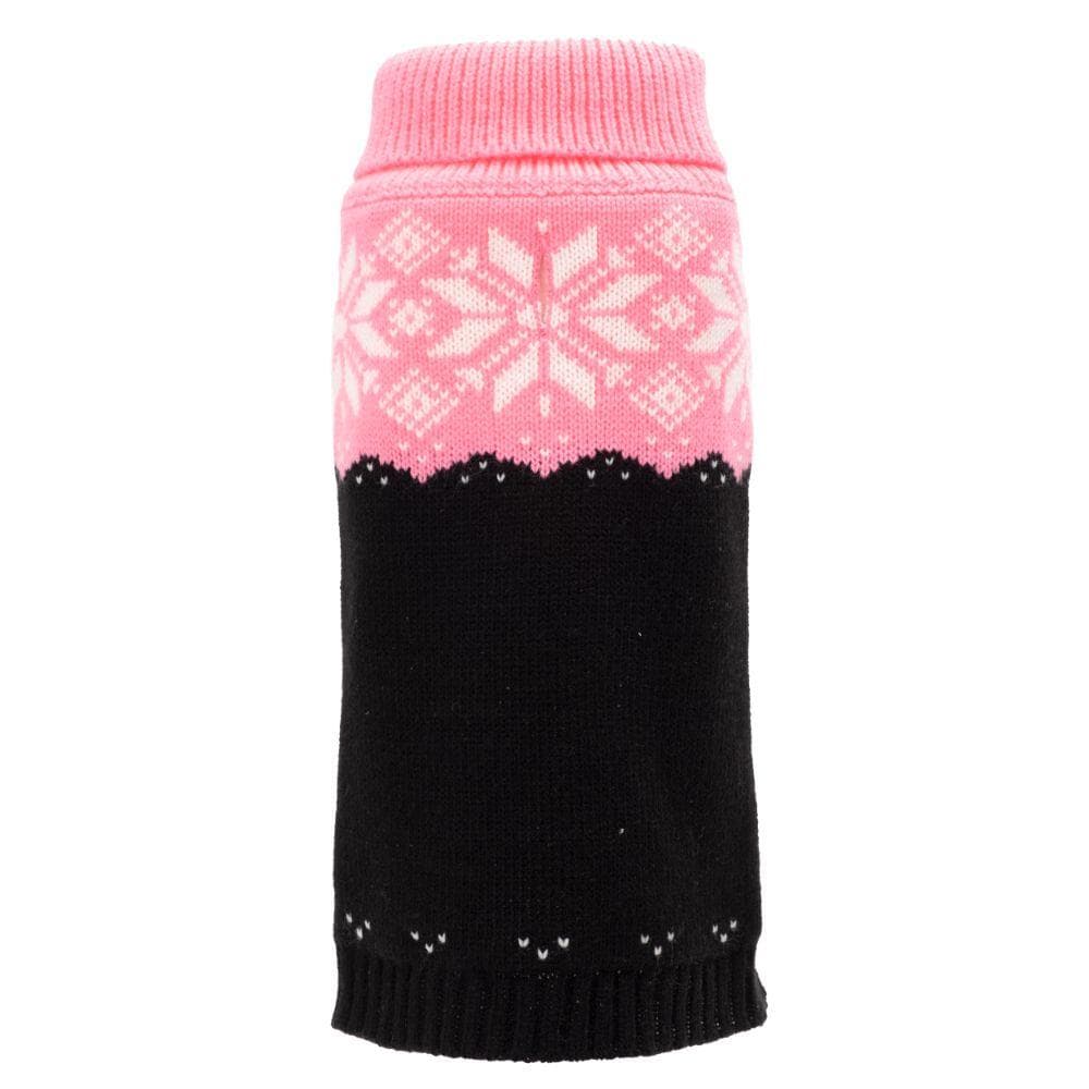 Neon Pink/Black Snowtrails Sweater XX Small - 1 Count