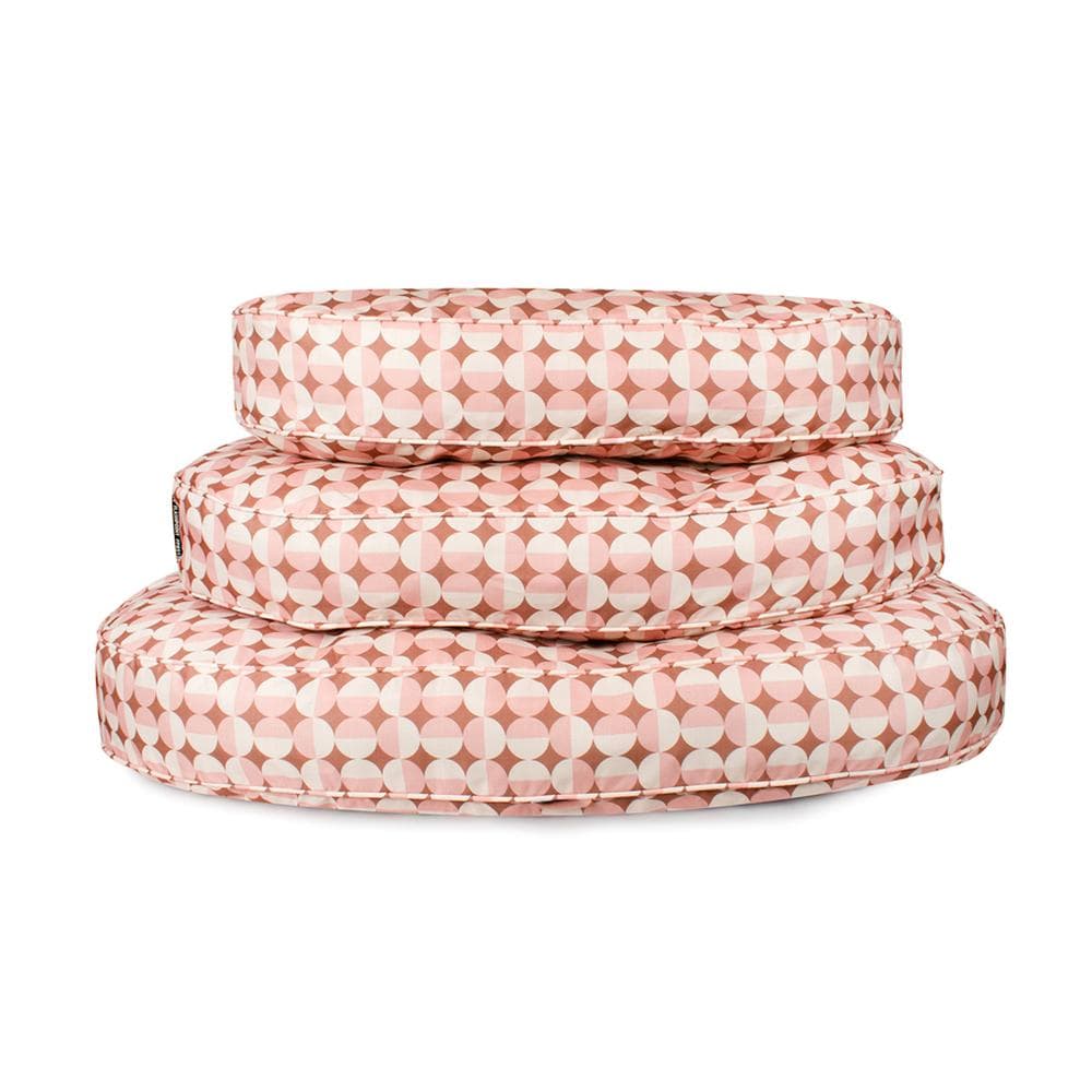 Oval Lounger Geo Modern Dog Bed - Rosy Geo Large (45"w x 28"d x 6"h) - 1 Count