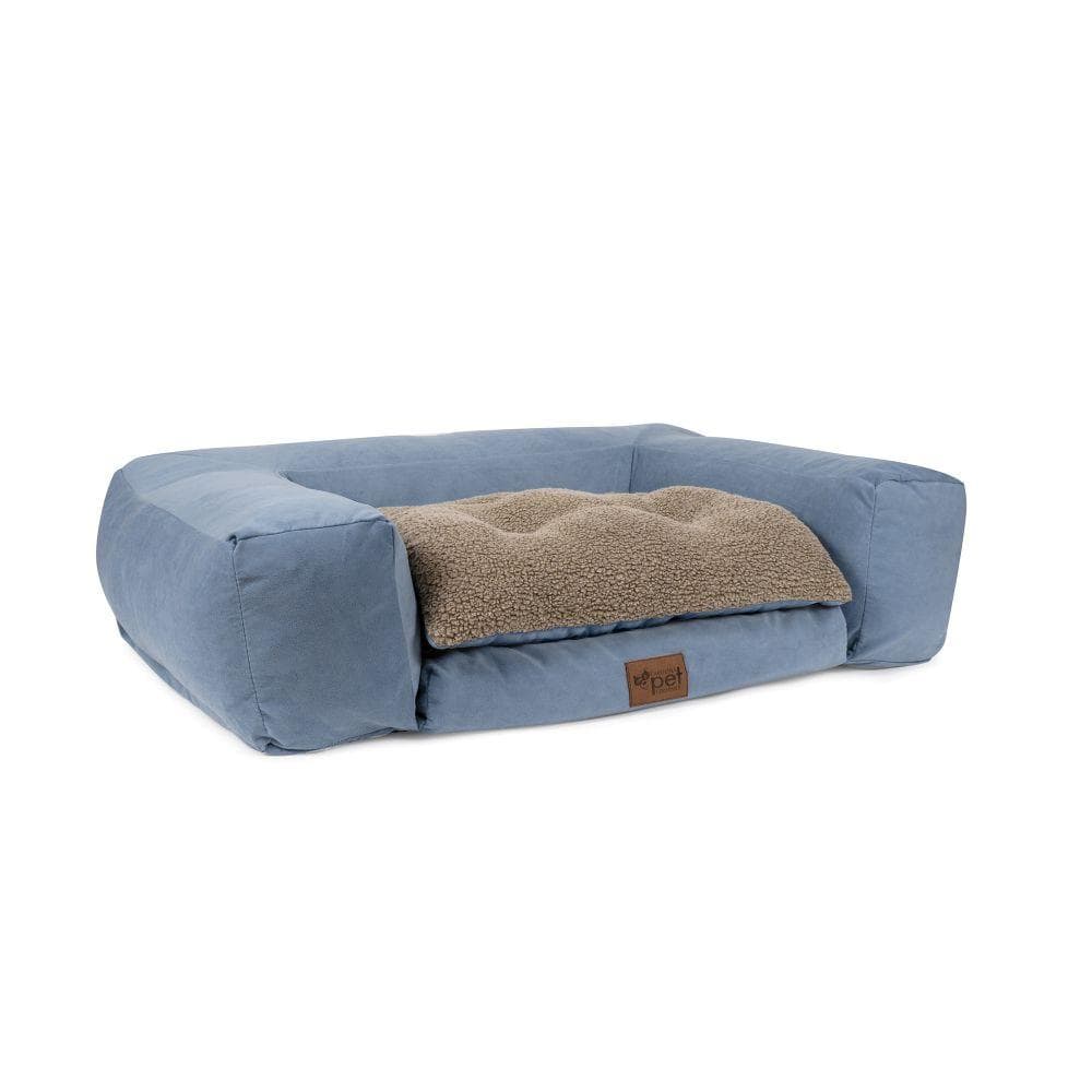 Rectangle Pet Couch Medium (56”w x 37”d x 11”h), Blue - 1 Count