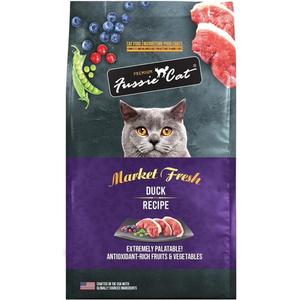 Fussie Cat Market Fresh Duck Formula Dry Cat Food 10lbs