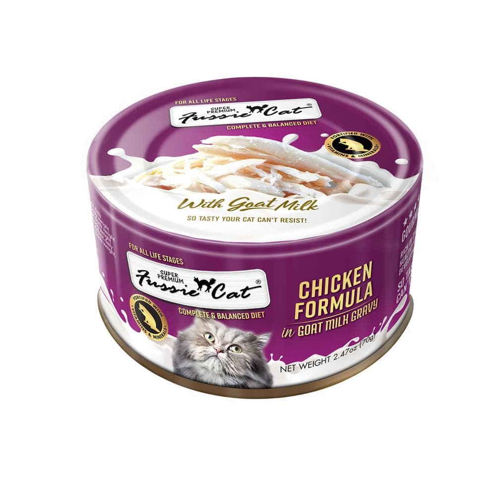 Fussie Cat Chicken In Goat Milk Gravy Cat Food 2.47oz