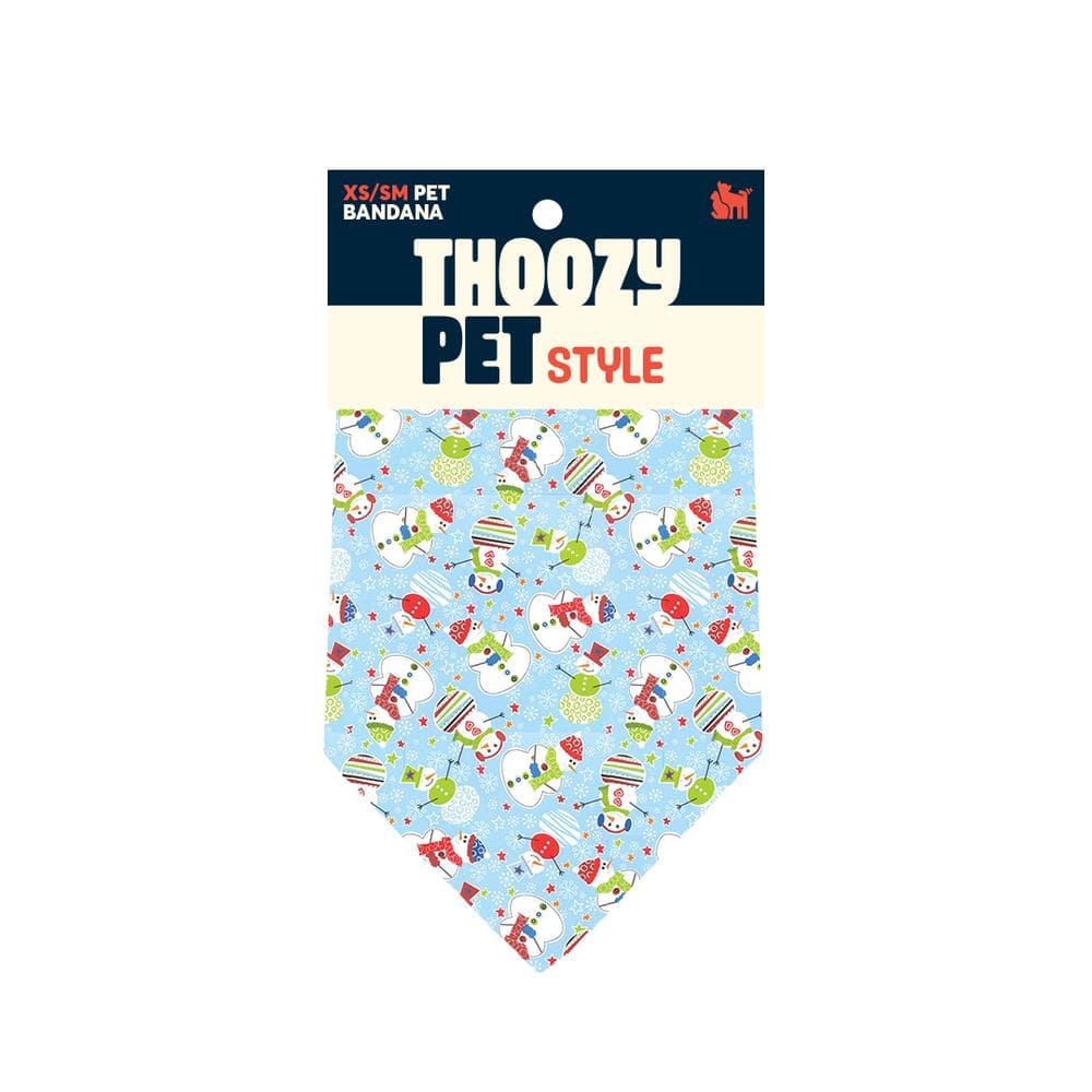 ThoozyPet Festive & Frosted Bandana X-Small / Small - 1 Count
