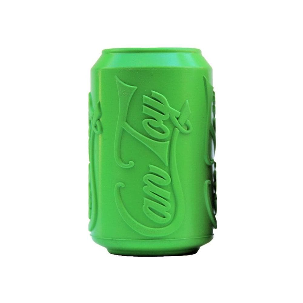SodaPup - Natural Rubber Soda Can Shaped Dog Toy - Chew Toy - Treat Dispenser - Slow Feeder Large, Green - 1 Count