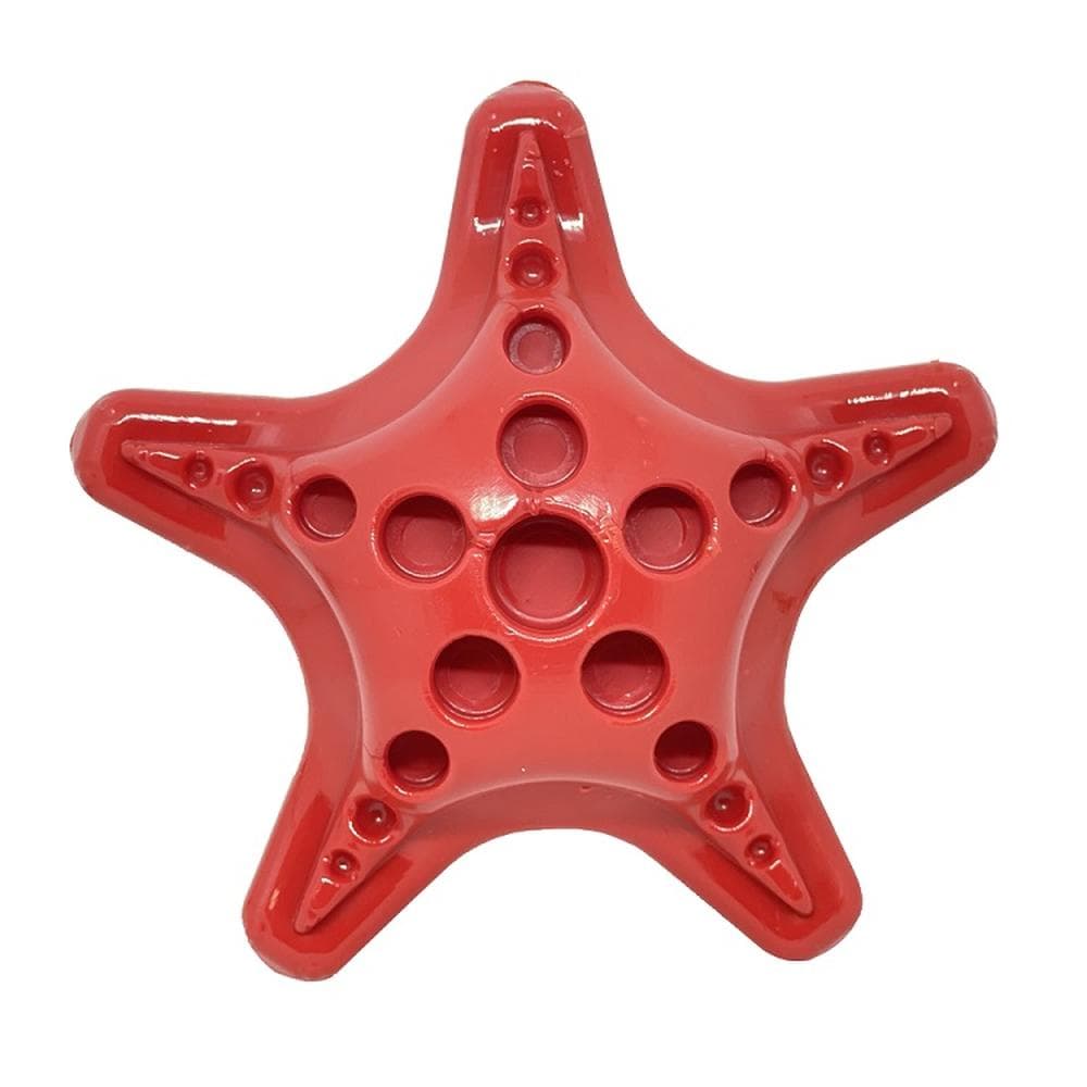 Starfish Ultra Durable Nylon Dog Chew Toy for Aggressive Chewers Red - 1 Count