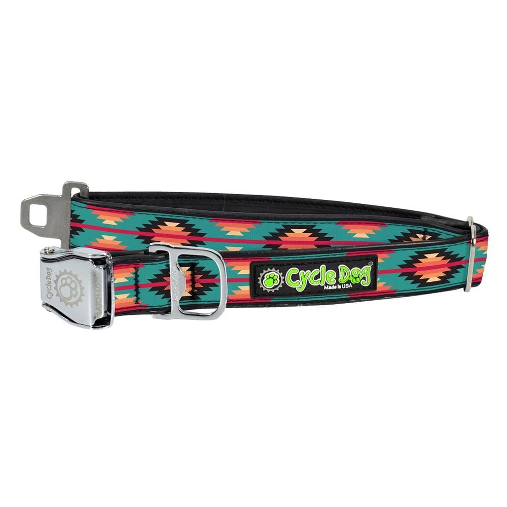 New Teal & Fuchsia Camp Fire Blanket Collection Metal, 1"X6' Leash - 1 Count