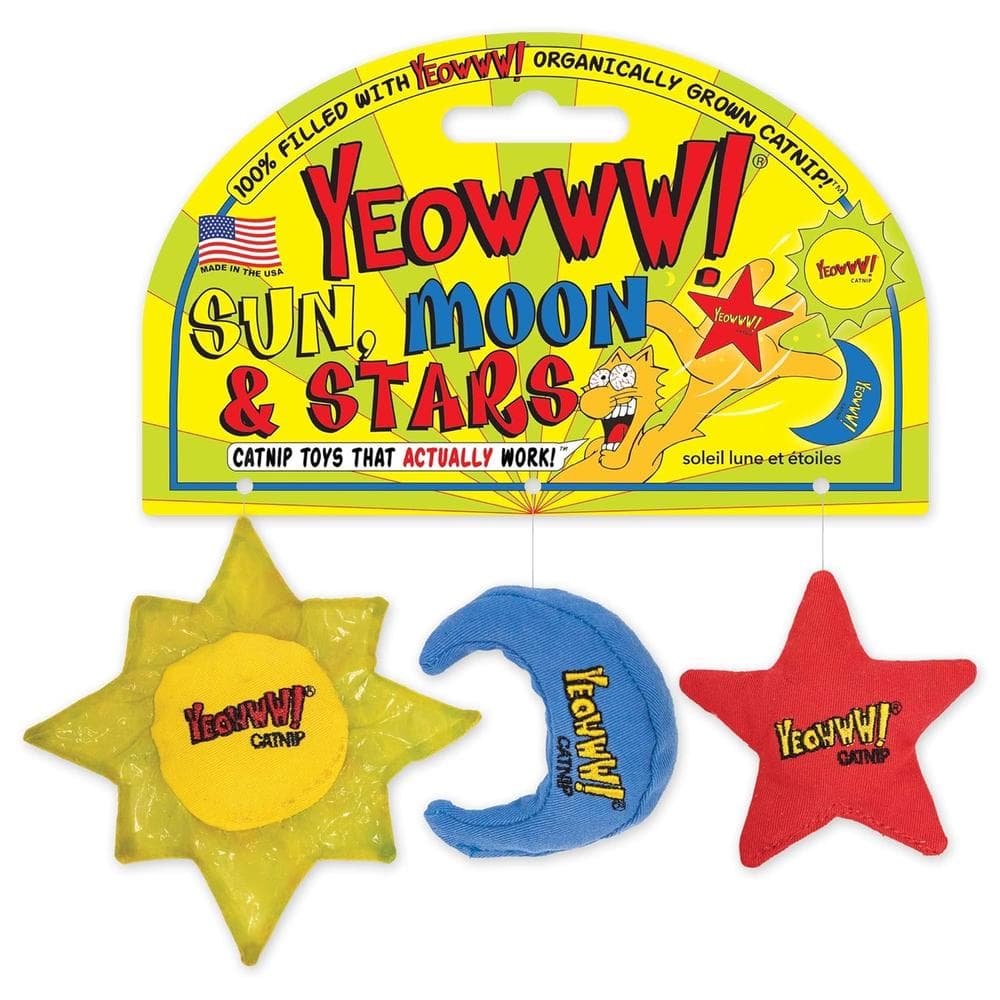 Yeowww! Catnip Sun, Moon & Star 3 Pack