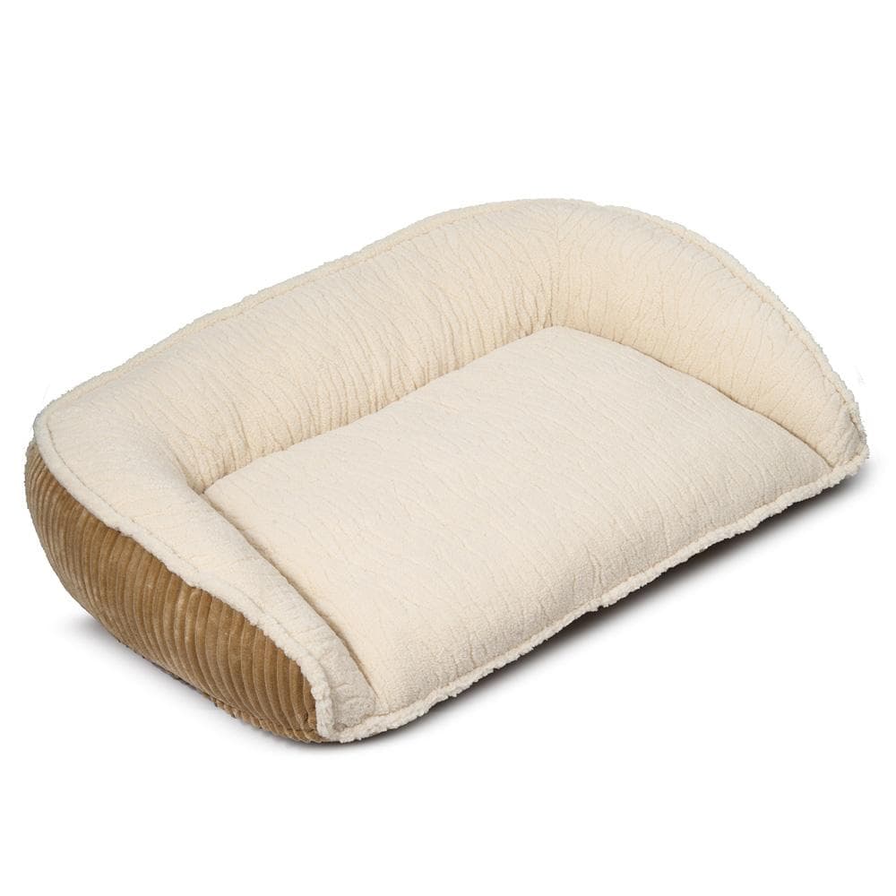 Scout Perfect Bolster Dog Bed Large (up to 90lbs), Khaki - 1 Count