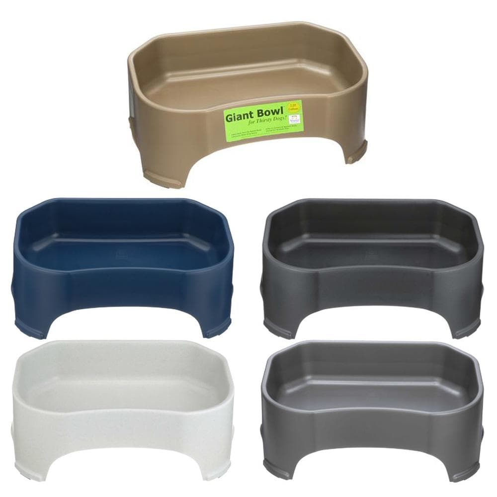 Giant Bowl, Large Capacity Bowl - Holds up to 2.25 Gallons of Water Gunmetal Grey - 1 Count
