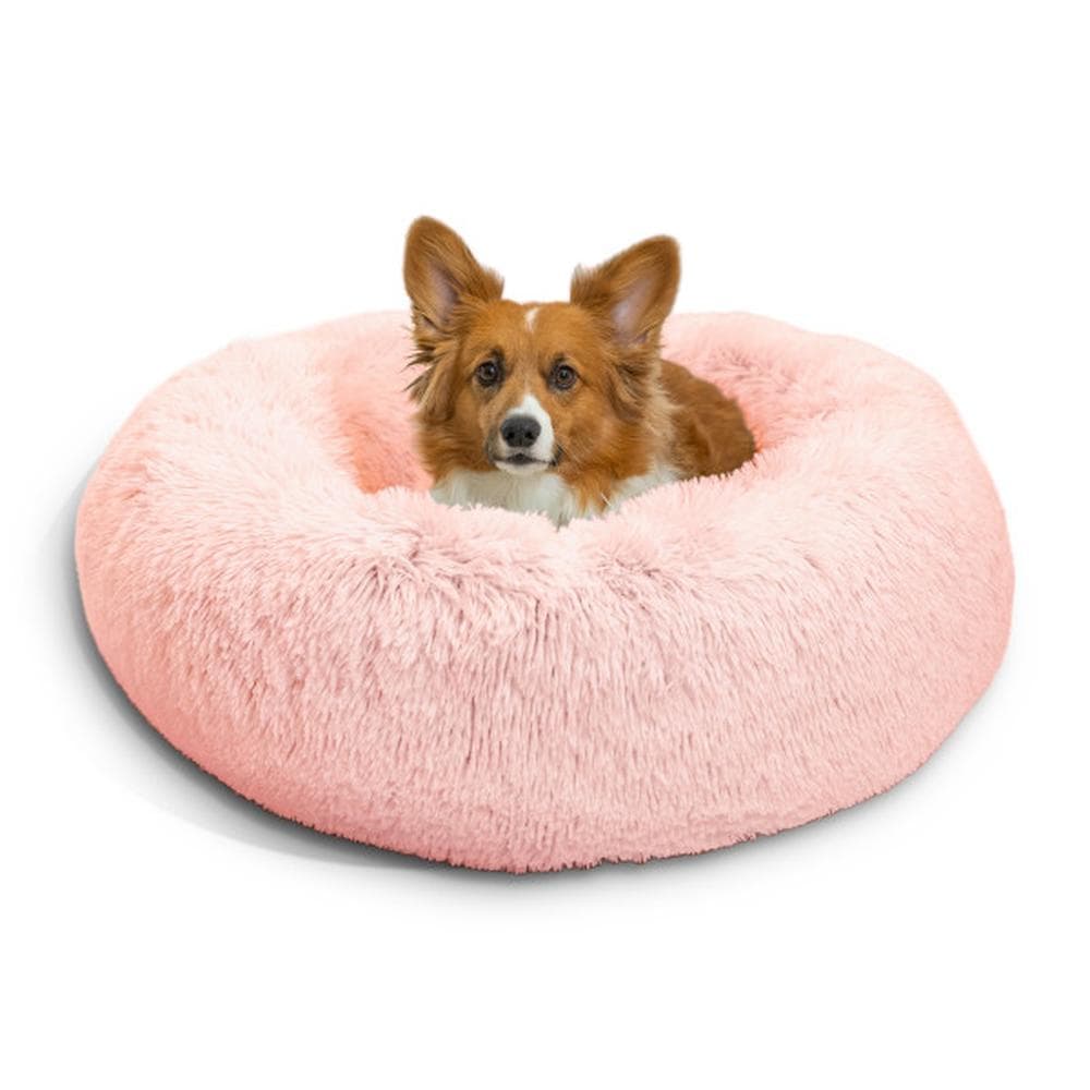 The Original Calming Shag Donut Dog Bed, Cotton Candy 45X45 - 1 Count