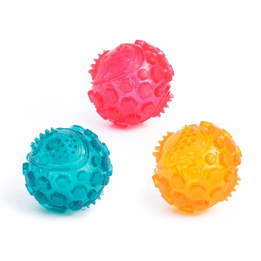 ZippyTuff Squeaker Balls Large, Teal - 1 Count