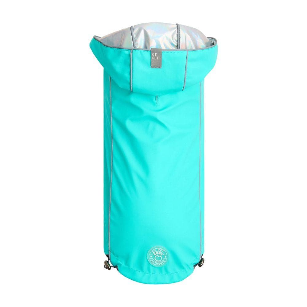 Reversible Raincoat - Neon Aqua with Iridescent 2XS - 1 Count