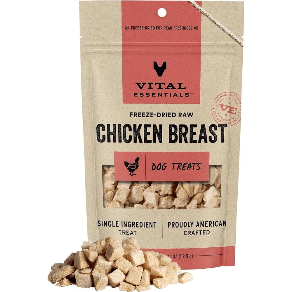 Vital Essentials Dog FreezeDried Treats Chicken Breast 2.1oz