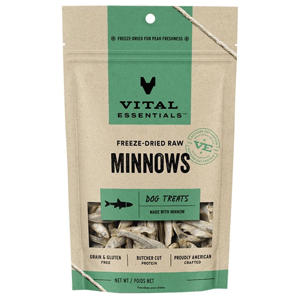 Vital Essentials Dog Freeze Dried Treats Minnows 1oz