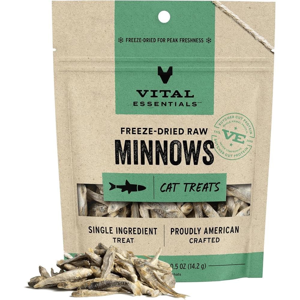 Vital Essentials Cat Treats FreezeDried Minnows 0.5oz