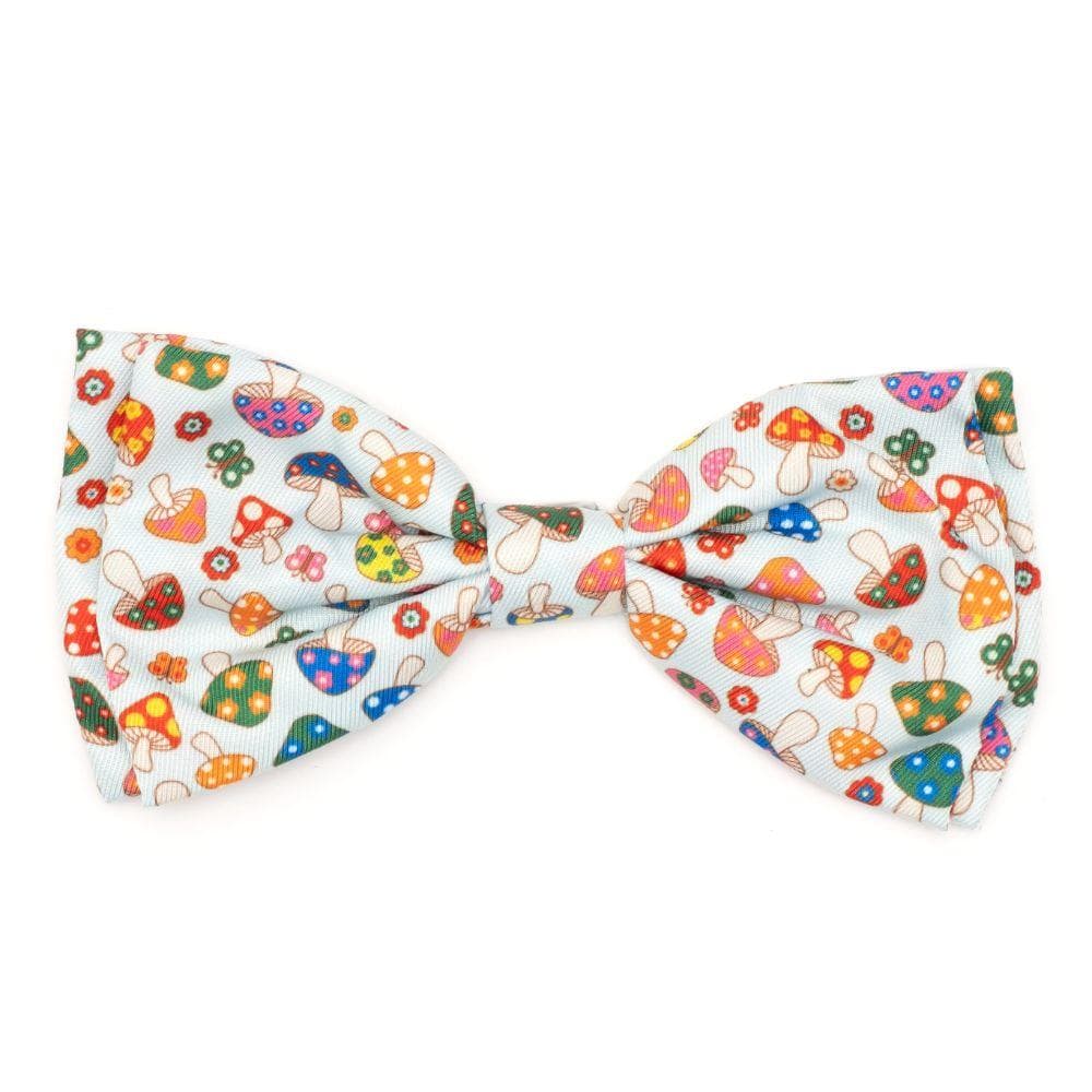 Mint Green Mushrooms Bow Tie Small - 1 Count