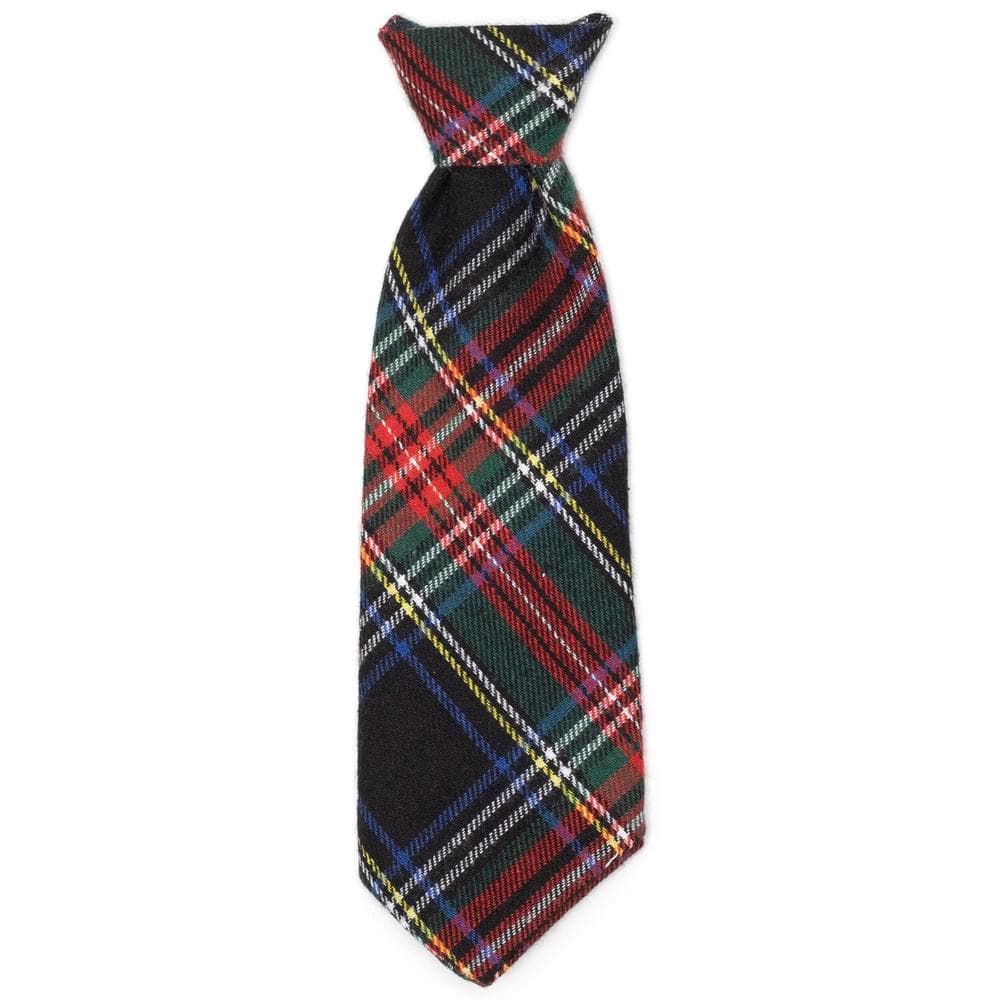BLACK STEWART PLAID NECK TIE 21958-4304-Large - 1 Count