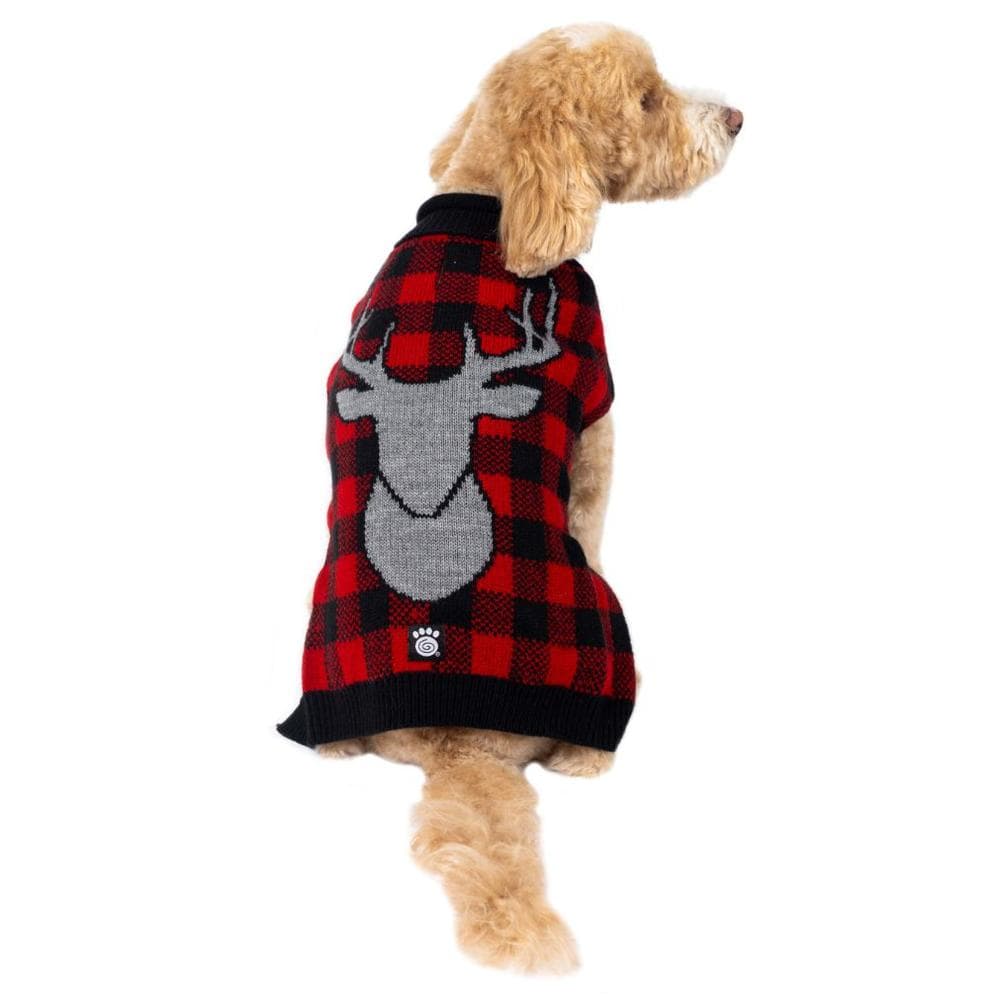 Jackson Heathered Elk Sweater (Red/Black) Large (19" Length) - 1 Count