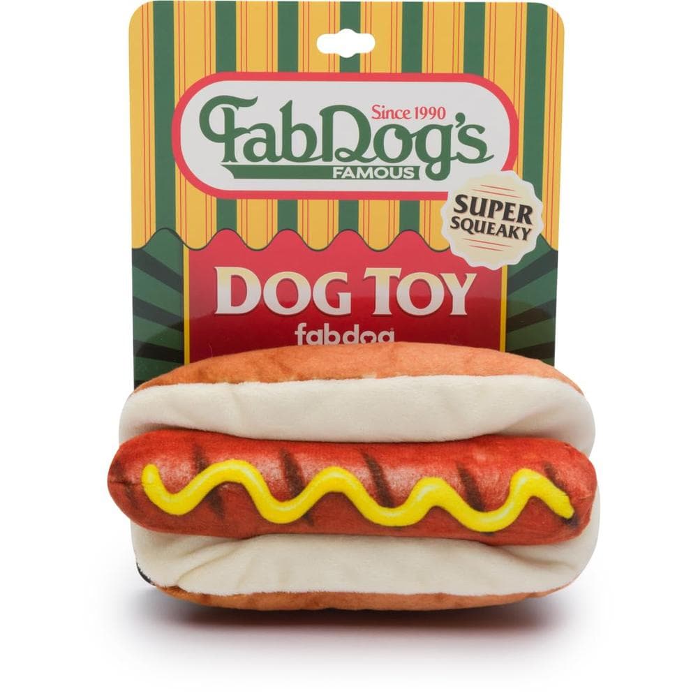 Fab Dog Toy Hot Dog 1 Count