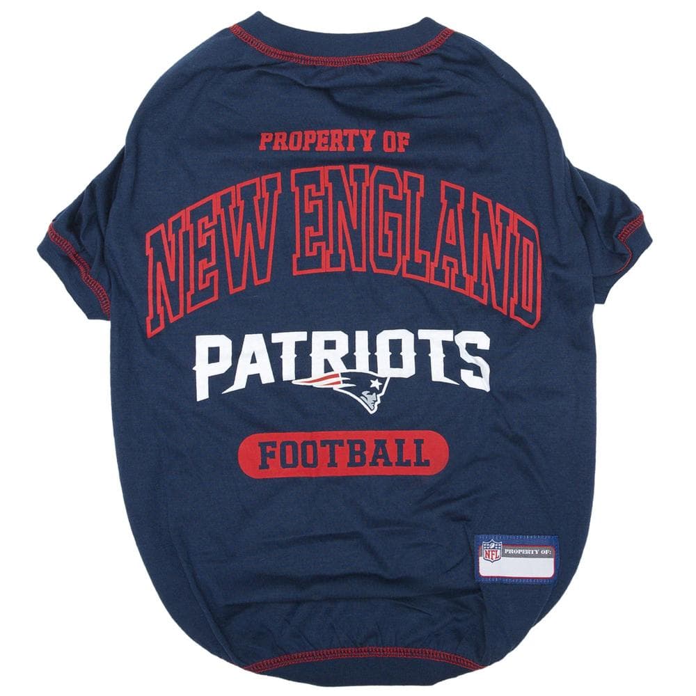 New England Patriots Dog Tee Shirt by Pets First Small - 1 Count