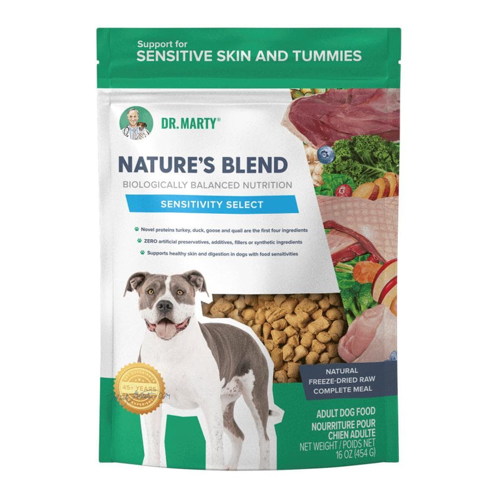 Dr Marty Nature's Blend Sensitivity Select Freeze Dried Raw Dog Food 16oz