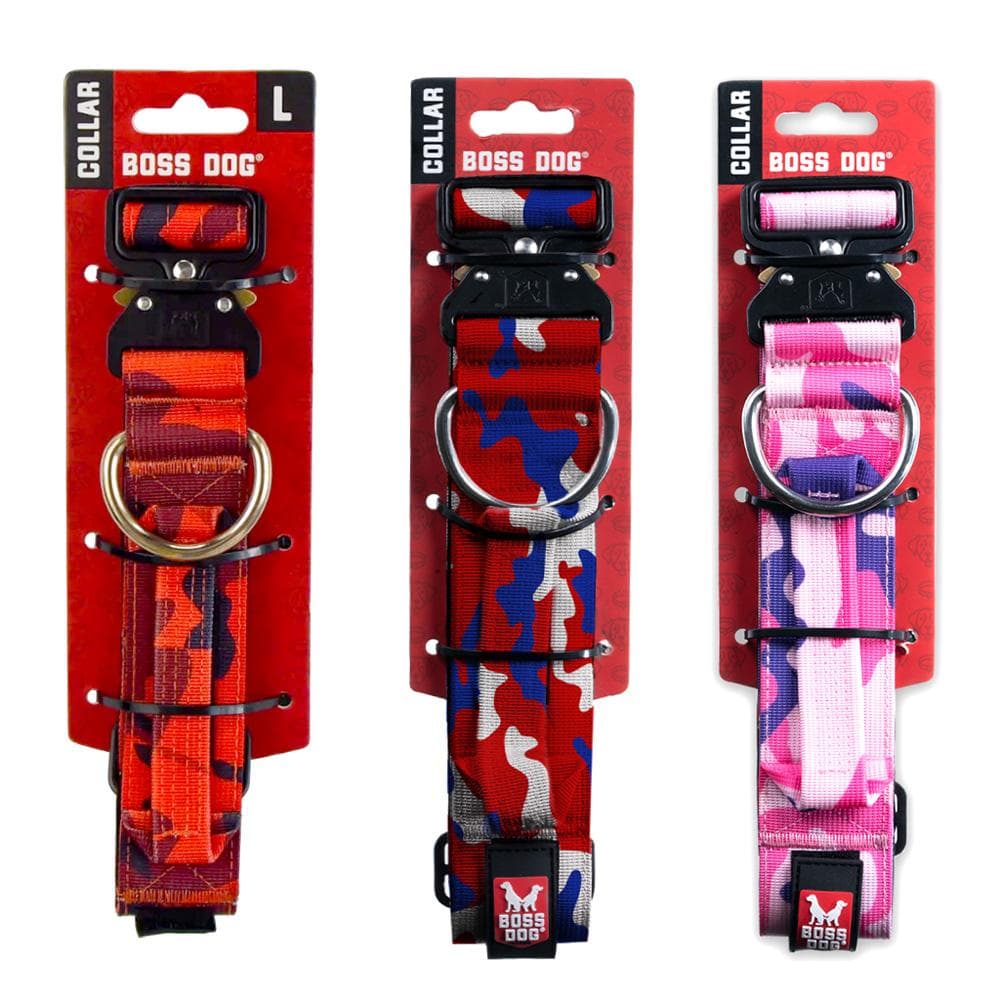 Boss Dog Tactical Collar Pink Camo, Medium - 1 Count