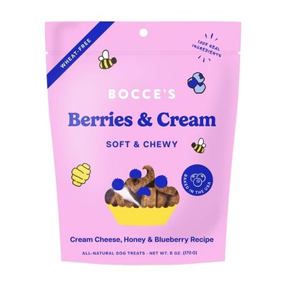 Bocce's Bakery Dog Treats Soft & Chewy Berries & Cream 6oz