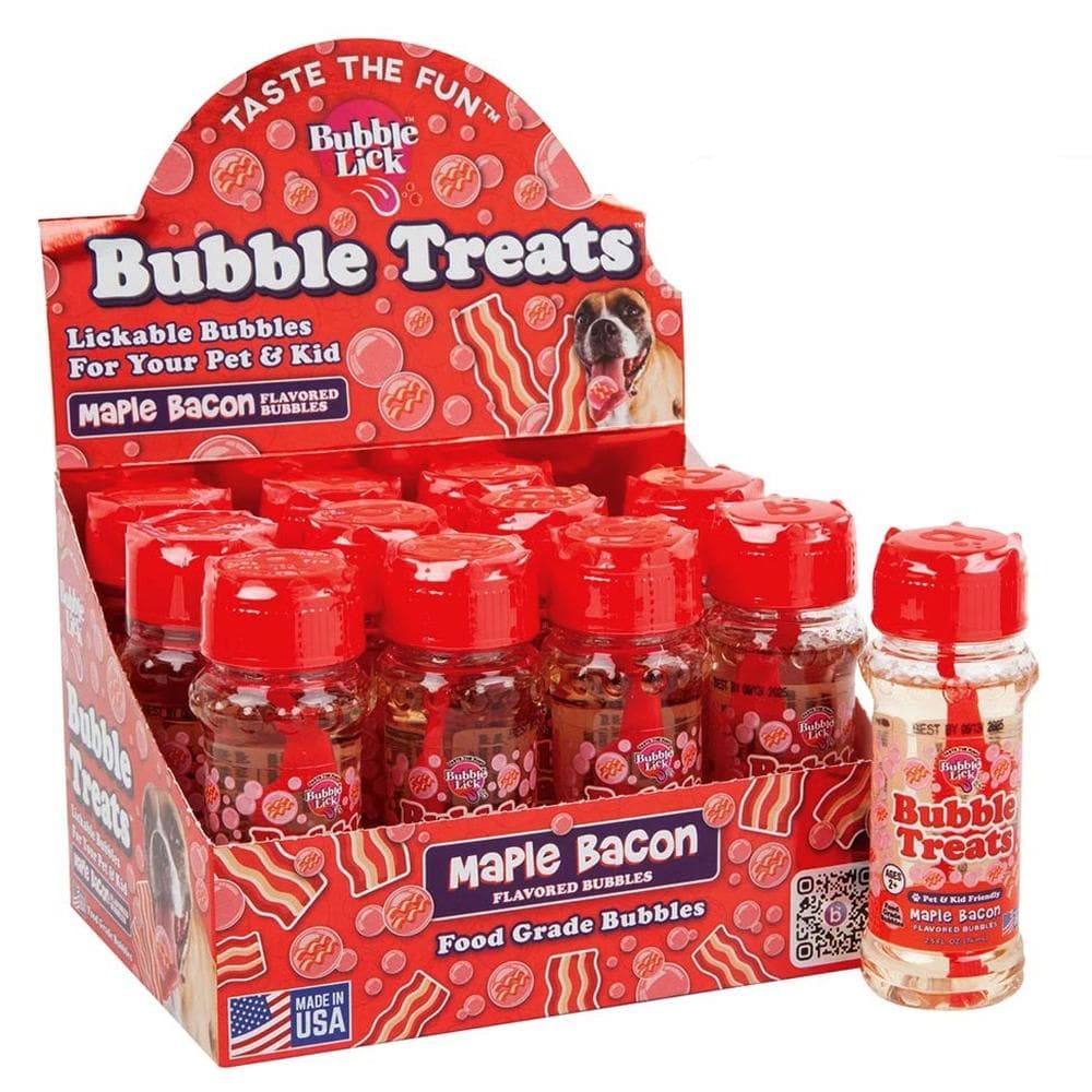 Bubble Lick Dog Treat - Peanut Butter Flavor (Maple Bacon & Peanut Butter Edition) - 1 Count