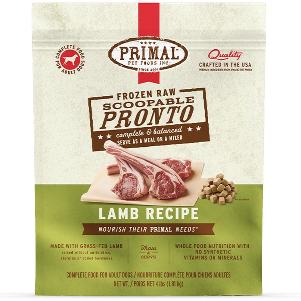 Primal Dog Raw Lamb Pronto 4lbs
