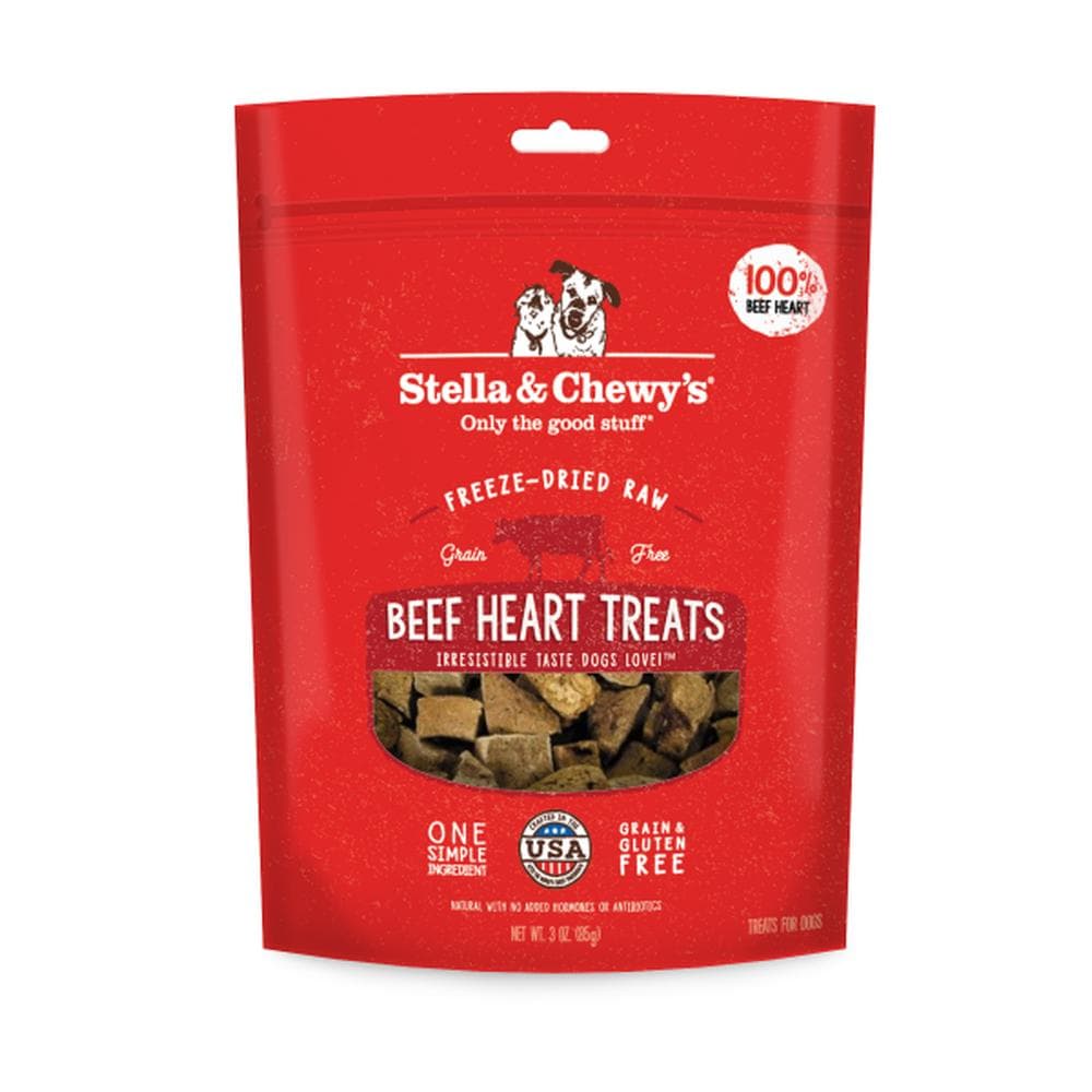 Stella & Chewys Dog Treats Freeze-Dried Beef Heart 3oz