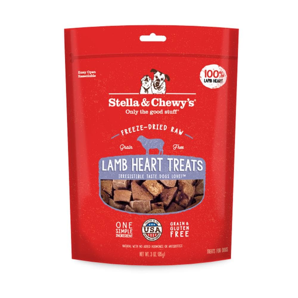Stella & Chewys Dog Treats FD Lamb Heart 3oz