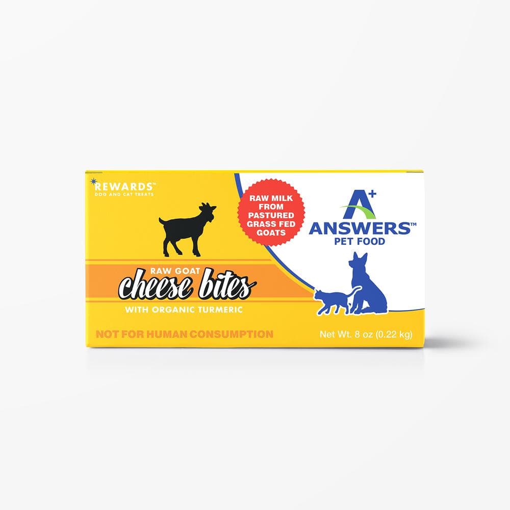 Answers Frozen Raw Goat Milk Cheese Treat Tumeric 8oz