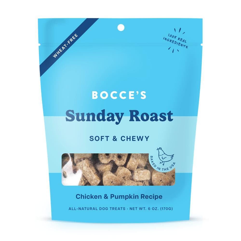 Bocce's Bakery Sunday Roast Soft and Chewy with Chicken and Pumpkin Flavors Dog Treats 6oz