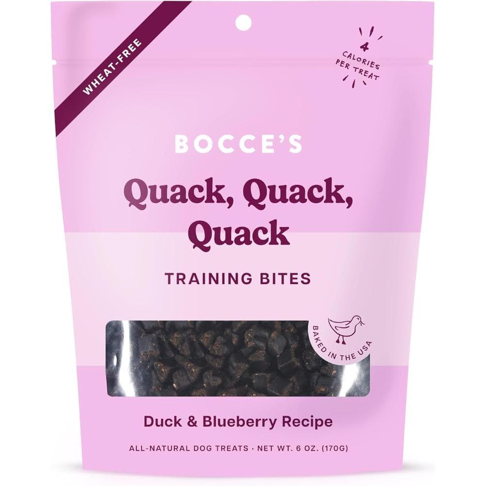 Bocce's Bakery Dog Treats Everyday Training Bites Quack Quack Quack 6oz