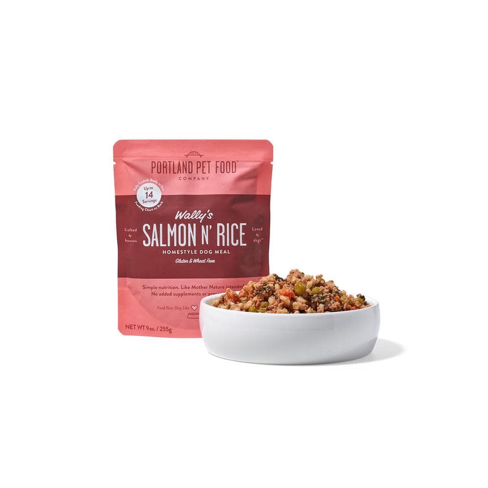 Portland Pet Food Wally’S Salmon N’ Rice Human-Grade Dog Meal Pouch 9oz
