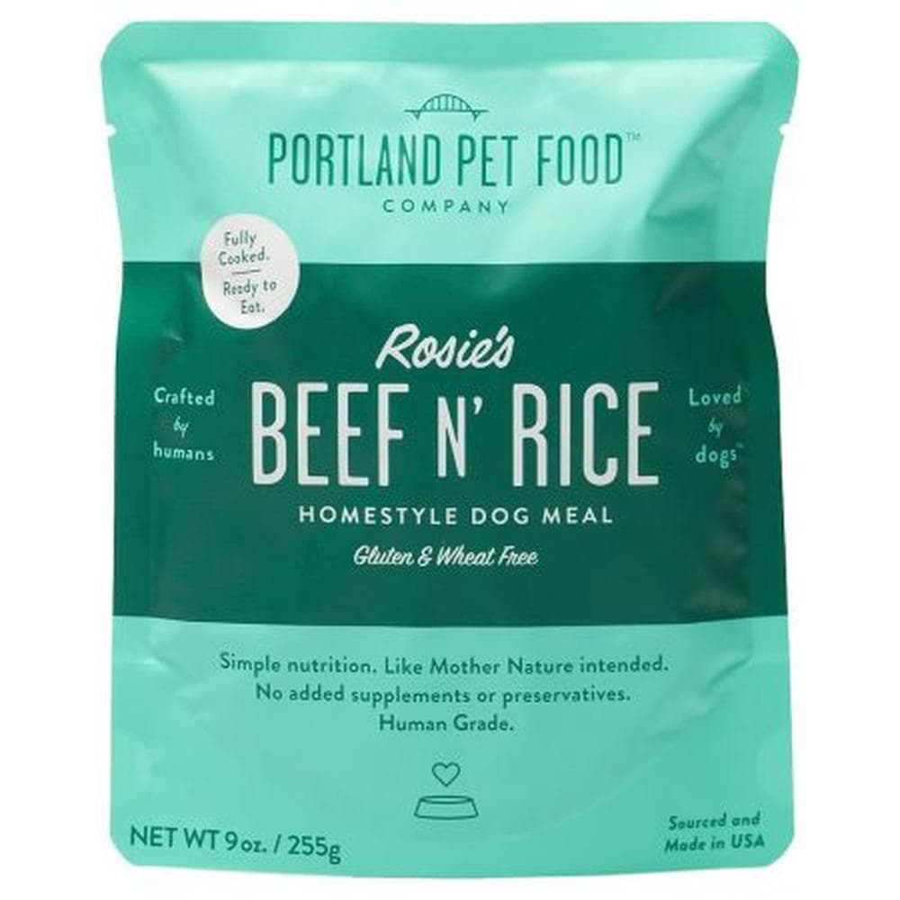 Portland Pet Food Company Rosie's Beef N' Rice Homestyle Dog Meal 9oz