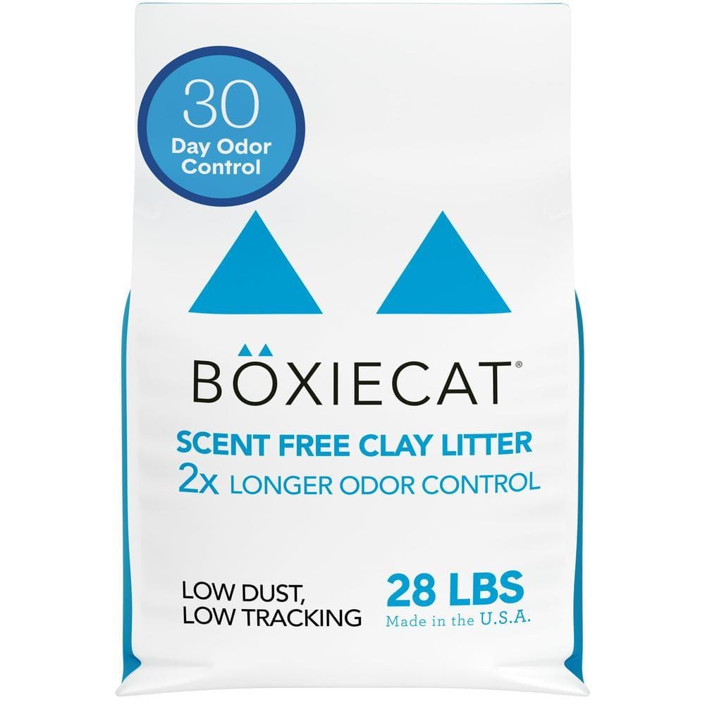 Boxiecat Scent-free Premium Clumping Clay Cat Litter Scent Free 28lbs