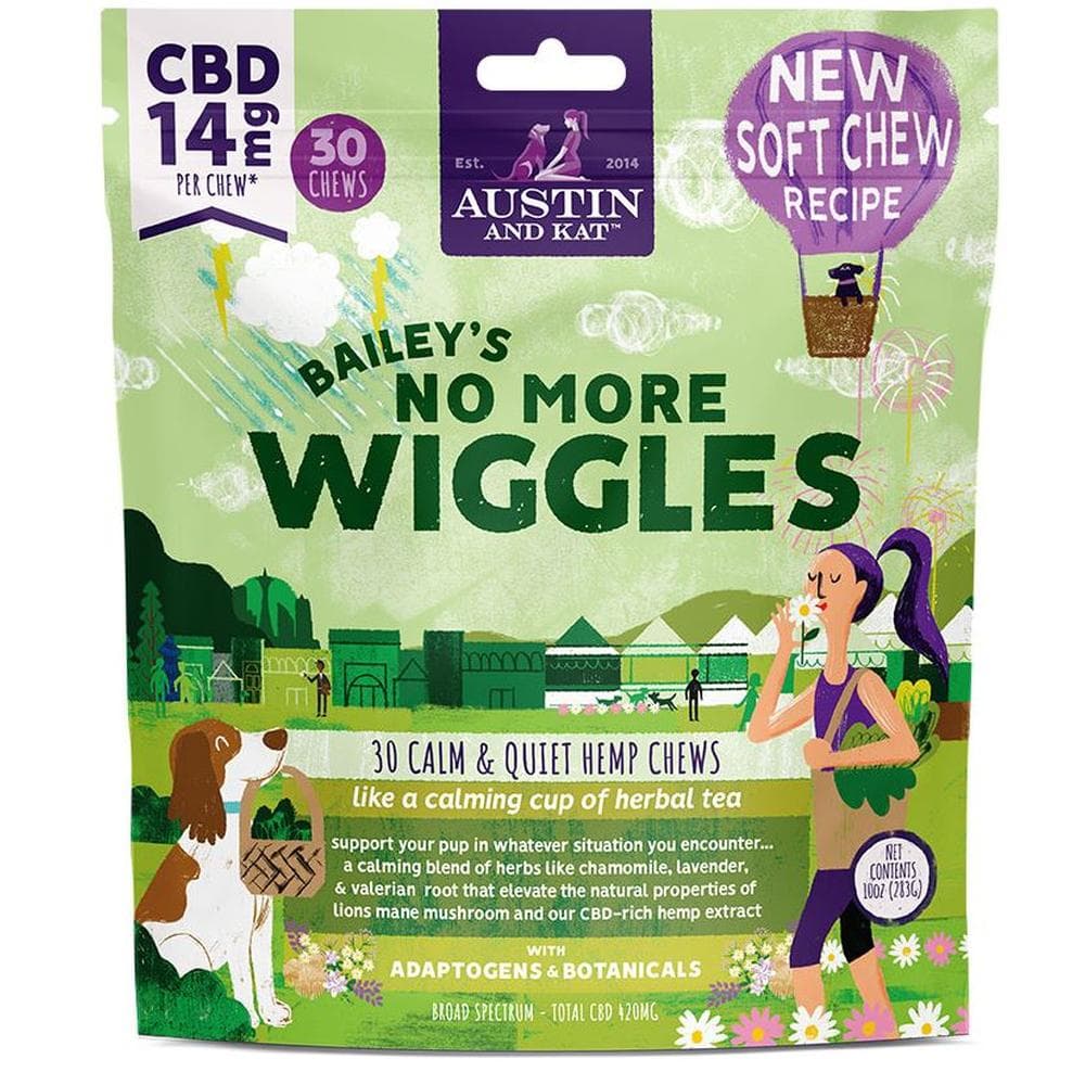 Austin & Kat Dog No More Wiggle Chews 14mg 10oz